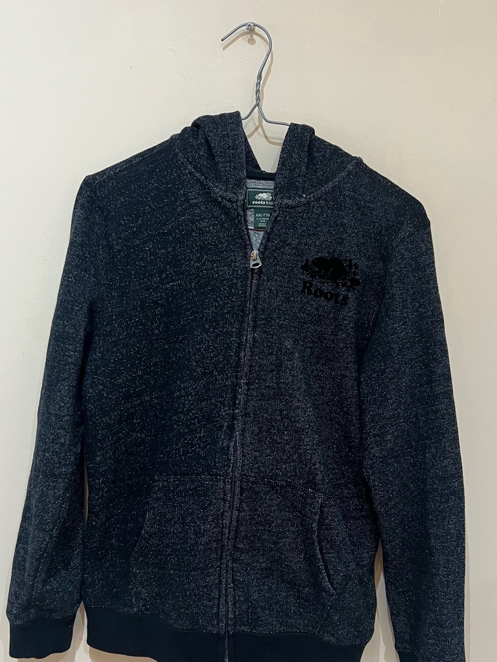 Roots Kids Charcoal Black Zip-Up Hoodie